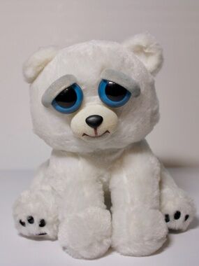 White Plush Bear Feisty Pets Karl The Snarl Polar Bear Plush Stuffed Animal Toy